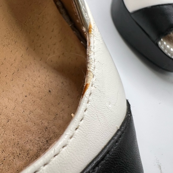 Penny Loves Kenny Black, White and Silver Stiletto Heels - Picture 14 of 16